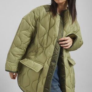 Korean Streetwear Oversized Quilted Jacket - Similar To The Frankie Shop